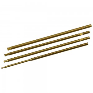 Pro RC Ball Hex Driver / Allen Wrench Tip Set,  Metric 1.5, 2.0, 2.5, & 3.0mm, Titanium Coated Tips: 4-Pieces